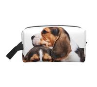 Mascotas Lindas Cachorros Beagle Perros, Bolsa de Maquillaje Bolsa de cosméticos Bolsa de artículos de tocador de Viaje portátil Organizador de Bolsa de Maquillaje
