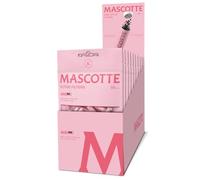 Mascotte Pink Active Slim Filters, 10 bolsas de 50 filtros, puntas de filtro de carbón activado de 6 mm de cerámica, para una mayor comodidad de giro, filtro de 27 mm de longitud