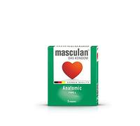 Masculan Condones de forma anatómica tipo 4, 3 piezas