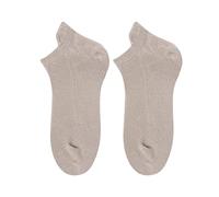 Masculino Adulto Adolescente Sólido Ultrafino Transpirable Retro Calcetines Sin Cintura Elástica Señoras, caqui, Talla única