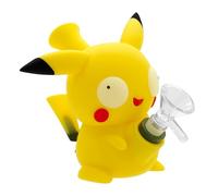 Masenyee 12CM Mini support en silicone avec bol de 14,5 mm fumeur débutant facile à transporter chillum tuyau d'eau en silicone léger et facile à transporter (Evil Yellow)