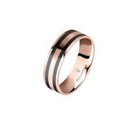 Maserati Ceramic Anillo Hombre de Acero, cerámica, PVD Oro rosa, smalto - JM223ATZ24019