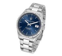 Maserati Competizione Reloj de Hombre Elegante Correa Acero Plata 43mm