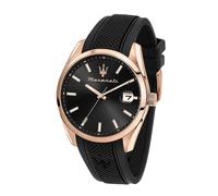 Maserati Herrenuhr Attrazione Analógico Silicona Negro UMAR8851151002