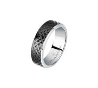 Maserati Iconic Anillo Hombre de Acero, IP negro - JM422AVD11019