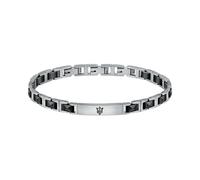 Maserati Maserati Jewels Pulsera Hombre, 22 cm, en Acero, Cerámica, PVD - JM420ATI06