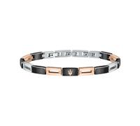 Maserati JEWELS Pulsera Hombre de Acero, cerámica, IP Oro rosa - JM421ATZ09