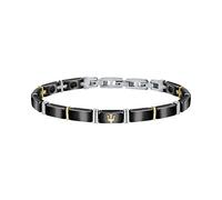 MASERATI Maserati Pulsera Hombre, Colección JEWELS, en Acero, ceramica, PVD oro amarillo - JM221ATZ03