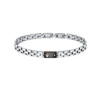 Maserati Maserati Pulsera Hombre, Colección JEWELS, en Acero, diamantes, negro y PVD oro rosa - JM221ATY05