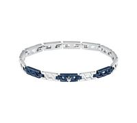 Maserati Pulsera de Hombre de Acero, IP Azul, Colección Iconic - JM523AVD31