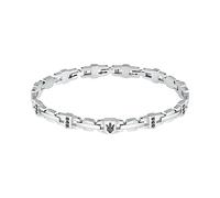 Maserati Pulsera de Hombre en Acero Inoxidable, Piedras Preciosas, IP Negra, Colección Iconic - JM423AVD17