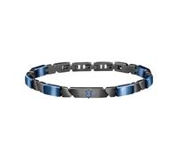 Maserati Maserati Pulsera Hombre, Colección JEWELS, en Acero, ceramica, azul y PVD gris - JM221ATZ01