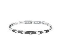 Maserati Pulsera Hombre en Acero, Colección ICONIC, Diseño de Espiga, Regalo marido o novio