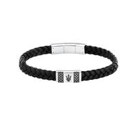 Maserati Pulsera Hombre en Acero, Cuero Natural, Colección RECYCLED LEATHER - JM424AVE25