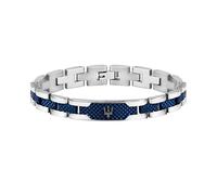 Maserati Maserati Pulsera para hombre, Colección JEWELS, de Acero, PVD gris, PVD azul - JM419ASC02