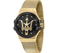 Maserati Reloj para Hombre, Colección Potenza, en Acero Inoxidable, PVD Oro Amarillo, con Correa de Acero Inoxidable - R8853108006