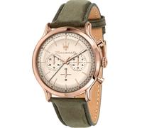 Maserati Reloj de Hombre, Cronógrafo, Analógico, Correa de Piel, Resistente al Agua, Colección Vintage, Regalo para Hombre - R8871633007