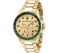 Maserati R8873640005 Sfida 44 mm Chronograph Multifunctión Cuarzo Unisex Oro ...