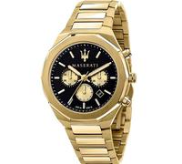 Maserati Reloj Hombre, Colección Stile, Cuarzo, Cronógrafo, en Acero, PVD Oro - R8873642001