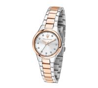 Maserati Reloj de Pulsera Mujer Attrazione Análogo Plata Rosa