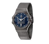 Maserati Reloj para Hombre, Colección Potenza, en Acero Inoxidable, PVD Gris, con Correa de Acero Inoxidable - R8853108005