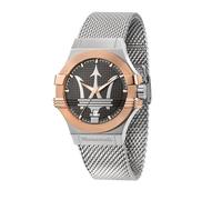 Maserati Reloj para Hombre, Colección Potenza, en Acero Inoxidable, PVD Oro Rosa, con Correa de Acero Inoxidable - R8853108007