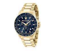 Maserati Reloj para Hombre, Colección Sfida, en Acero Inoxidable, PVD Oro Amarillo, con Correa de Acero Inoxidable - R8873640005