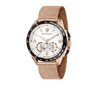 Maserati Reloj para Hombre, Colección Traguardo, con Movimiento de Cuarzo y función cronógrafo, en Acero y pvd Oro Rosa - R8873612011