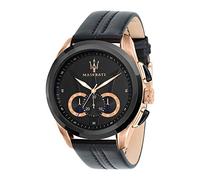 Maserati Reloj para Hombre, Colección Traguardo, Movimiento de Cuarzo, cronógrafo, en Acero y Cuero - R8871612025