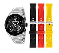 Maserati Special Pack Reloj Hombre, Cronógrafo, Analógico, Kit Correa, Resistente al Agua, Colección Traguardo - R8873612062