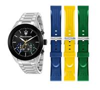 Maserati Special Pack Reloj Hombre, Cronógrafo, Analógico, Kit Correa, Resistente al Agua, Colección Traguardo - R8873612061