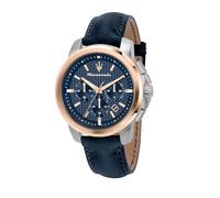 Maserati Successo Reloj Hombre, Cronógrafo, en Acero, PVD Oro Rosa, Cuero - R8871621015