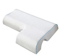 masfaeck Almohada Cervical ortopédica de Espuma viscoelástica: Rebote Lento, Alivia la presión, es Suave y Transpirable, Ideal for Parejas.(Left Arm)