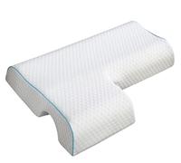masfaeck Almohada Cervical ortopédica de Espuma viscoelástica: Rebote Lento, Alivia la presión, es Suave y Transpirable, Ideal for Parejas.(Right Arm)