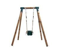 | MASGAMES | Columpio de Madera Individual Kila | con Silla de bebé | Madera tratada | Anclajes incluidos | Uso doméstico |