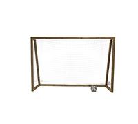 | MASGAMES | Porteria de fútbol de Madera | Modelo XL | 300 cm (Largo) x 86,9 cm (Ancho) x 200 cm (Alto) | Madera tratada | con Red y Anclajes incluidos |