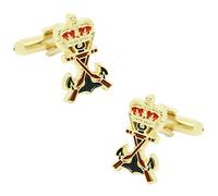 MASGEMELOS - Gemelos Escudo Infanteria de Marina Dorado Cufflinks