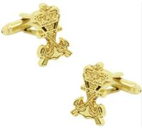 MasGemelos - Gemelos Escudo Infantería de Marina dorado (sin color) Cufflinks