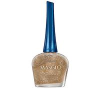 MASGLO Esmalte DE UÑAS 13,5 ML, Granizado Dorado, 13,5mL