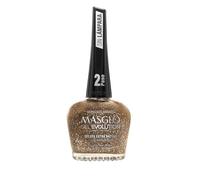 Masglo Gel Evolution 13,5mL Granizado Dorado | Esmalte de Uñas - Esmalte de Color para Uñas de Secado Extra Rápido | Sin Lámpara | Larga Duración | Paso 2