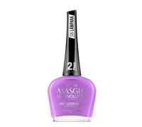 "MASGLO Gel Evolution - Esmalte de uñas, no necesita lámpara UV/LED, secado rápido, uso de 12 días, fórmula libre de 14, acabado brillante, vegano (SILENCIOSA)