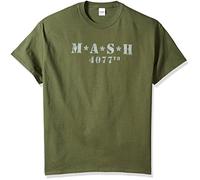 Mash Angustiado Mens Logo Camiseta de Manga Corta (Verde Militar, pequeño)