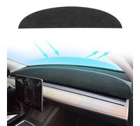 MASHA Cubierta de salpicadero para Tesla Model 3/Y, Alfombrilla de Franela para salpicadero Compatible con Tesla Model Y Model 3 2017-2021 2022 2023, Accesorios Decorativos para Interiores de