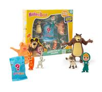 Masha et Michka MHA31 - Juego de Figuras (6 Figuras y 1 Figura Surprise Glow in The Dark)
