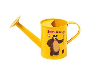 Masha y el Oso regadera, herramienta de jardinería para niños (juguetes de arena, juguetes adecuados para edades a partir de 3 años, capacidad: 0,75 litros, dimensiones: 10 x 25 x 13 cm), Multicolor