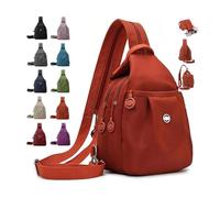 MASHANGGOU Bolsa impermeable de 2 vías Commuter Bag,2026 New 3 en 1 Anti-Theft Travel Tote Bag Multi-Compartment Oxford Small Backpack, naranja, Mittelgroße