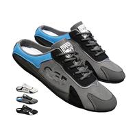 MASHANGGOU New Summer Men's Slip on Mule Sneakers, Men's Backless Sneakers Sports Slippers Casual Mesh Trendy Backless Tenis Shoes, Gris B, 50 EU