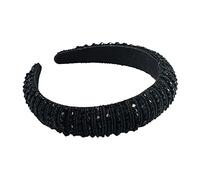 Mashaouyo Aro de esponja de alta calidad con laterales anchos, hecho a mano, cuerda roja, temperamento para persona, varios tamaños (negro, talla única)