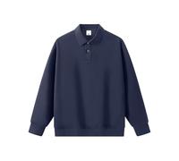 Mashaouyo Camisas polo para hombre para adultos, camisa de entrenamiento, camisas de algodón de manga larga, camisetas para correr, camisetas blancas, camisetas de trabajo para jersey, sudaderas, azul