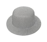 Mashaouyo Disfraz de sombrero de San Patricio para disfraz de San Patricio, tocado, horquilla, día de San Patricio, clips rizadores (plata, talla única)